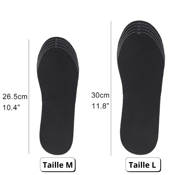 Semelles chauffantes