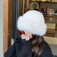 Bonnet fourrure femme