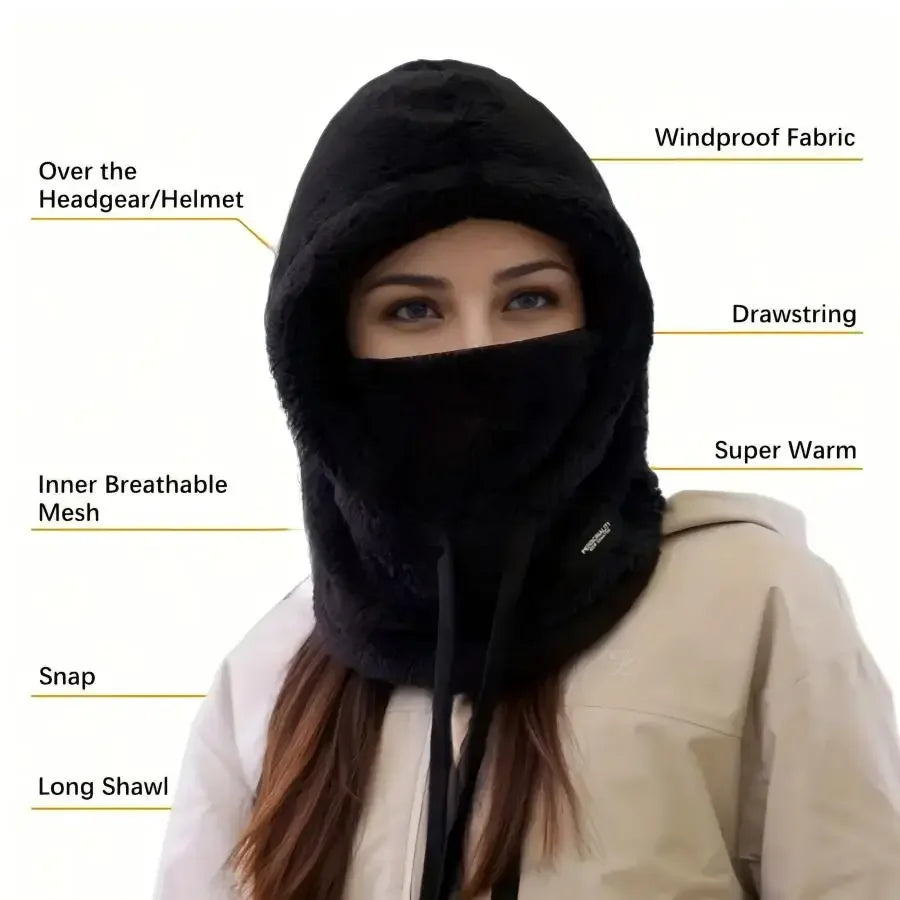 Bonnet cagoule fourré