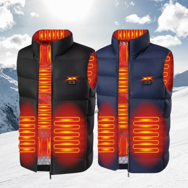 Doudoune chauffante sans manche homme