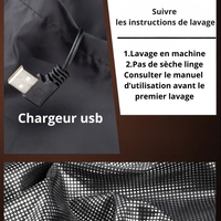 Doudoune chauffante sans manche homme