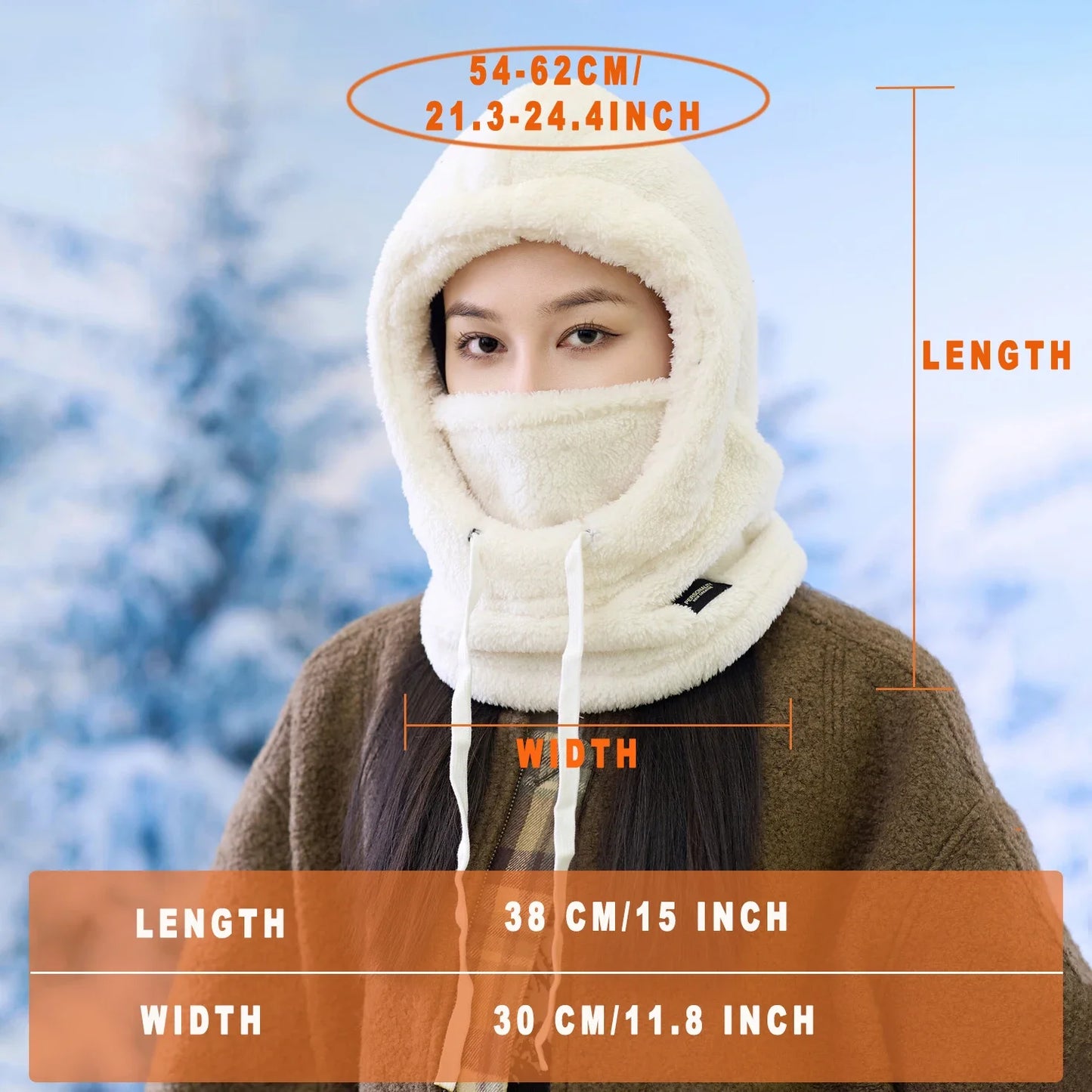 Bonnet cagoule fourré