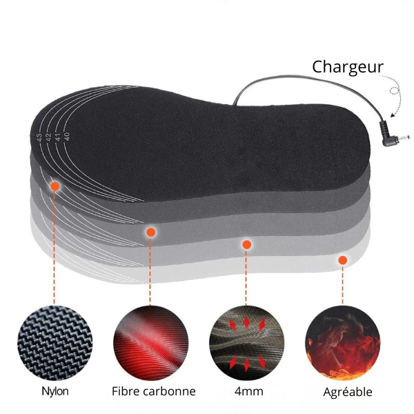 Semelles chauffantes